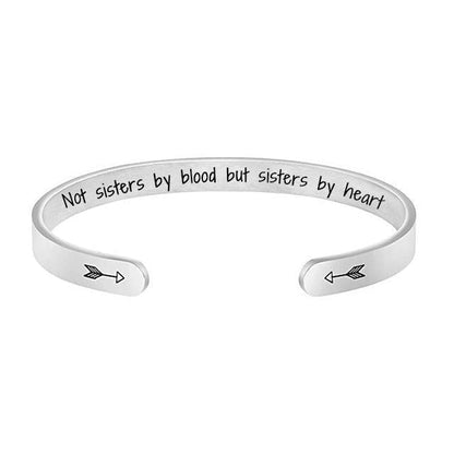 "Not Sisters By Blood But Sisters By Heart" Bracelet