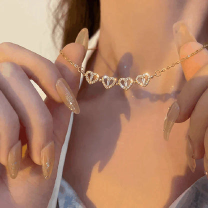 ☘Four-Leaf Heart Shape Necklace🎁The Best New Year Gifts For Your Loved Ones💕