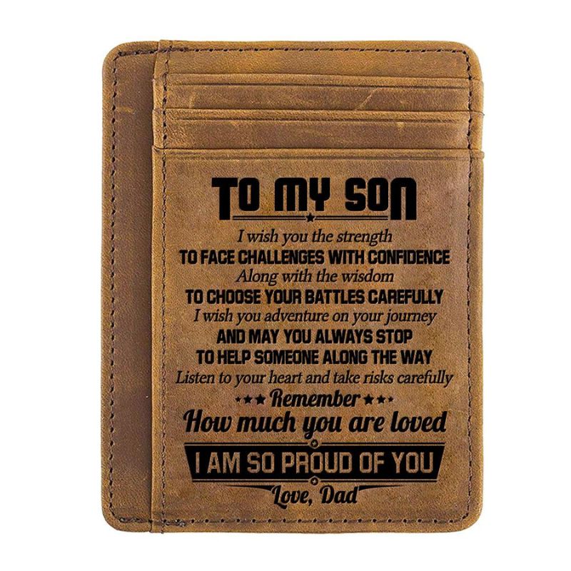 Listen To Your Heart And Take Risks Carefully - Card Wallet