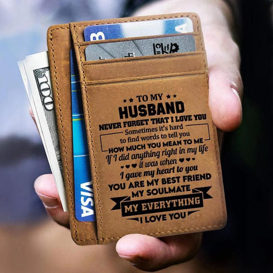 To My Husband - How Much You Mean To Me - Card Wallet