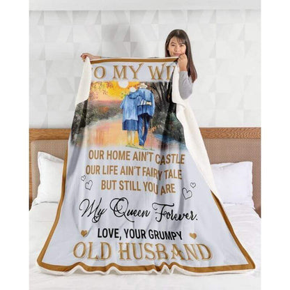 To My Wife - From Husband - A357 - Premium Blanket