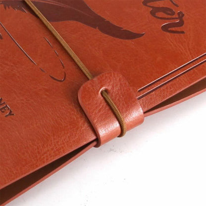 Grandpa To Granddaughter - Enjoy The Ride - Engraved Leather Journal Notebook