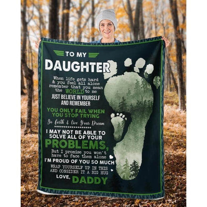 To My Daughter - From Dad - A324 - Premium Blanket