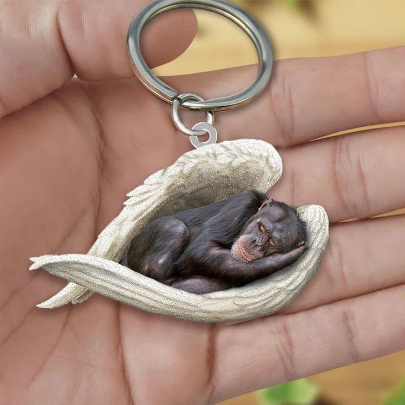 Sleeping Angel Acrylic Keychain Chimpanzee SA207