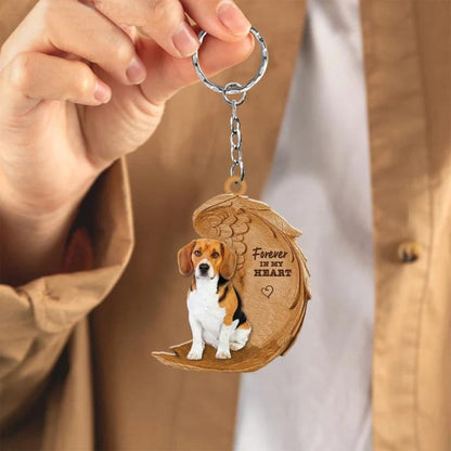 Beagle Forever In My Heart Acrylic Keychain FK013