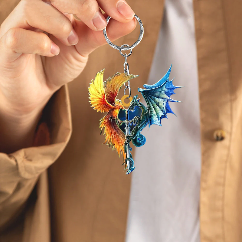 Gift For Dragon Lover Acrylic Keychain DK004
