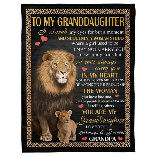 To My Granddaughter - From Grandpa - A383 - Premium Blanket