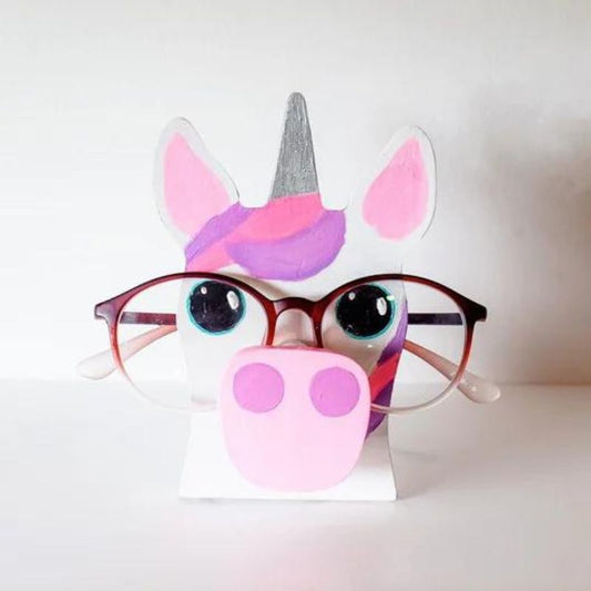 Handmade Glasses Stand Cute Unicorn