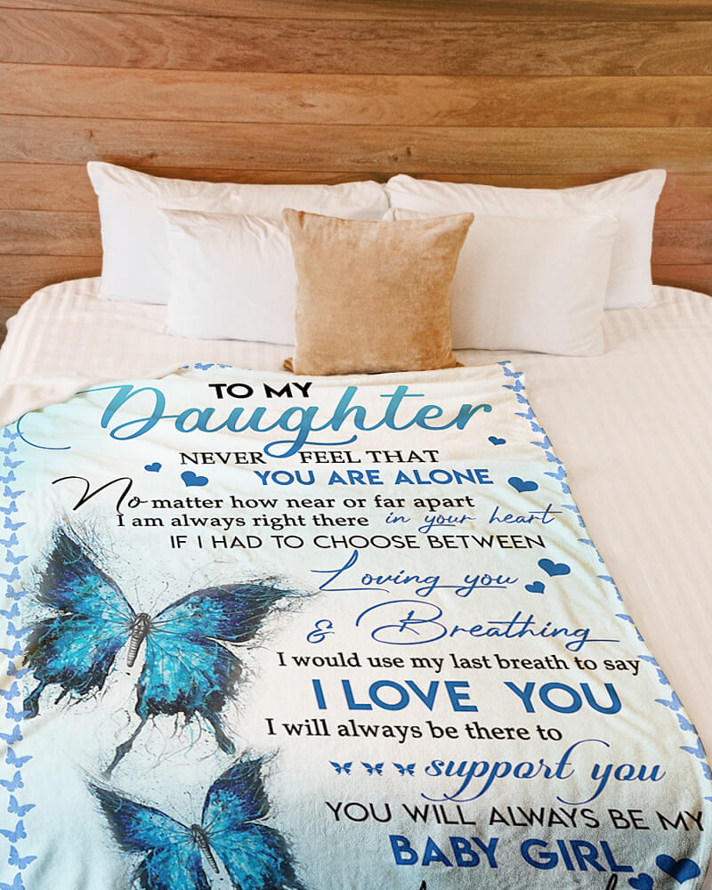 To My Daughter - From Mom - I Love You F019 - Premium Blanket
