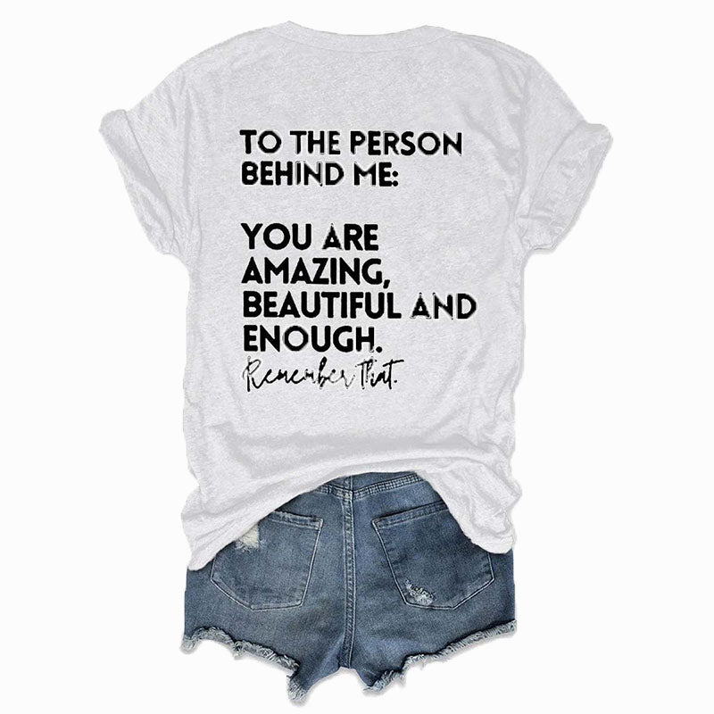 You Are Amazing Beautiful And Enough Crew Neck T-shirt